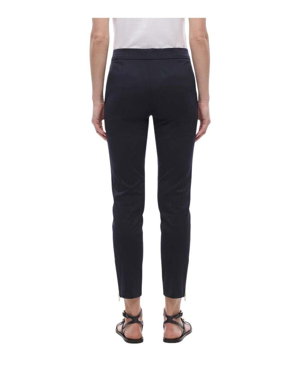 Stella McCartney Blue Slim Flat Front Pants