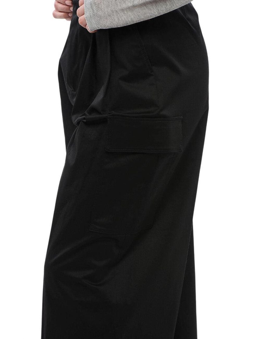 Woolrich Black Loose Pleated Pant