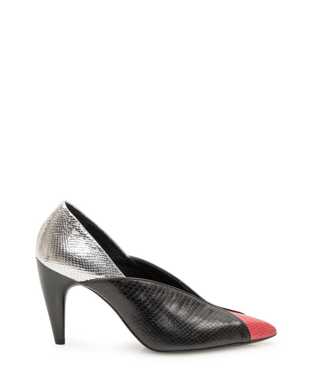 Isabel Marant Black Color Block Pumps