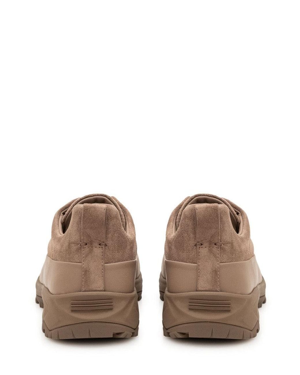 Zegna Brown Low Top Sneakers for men