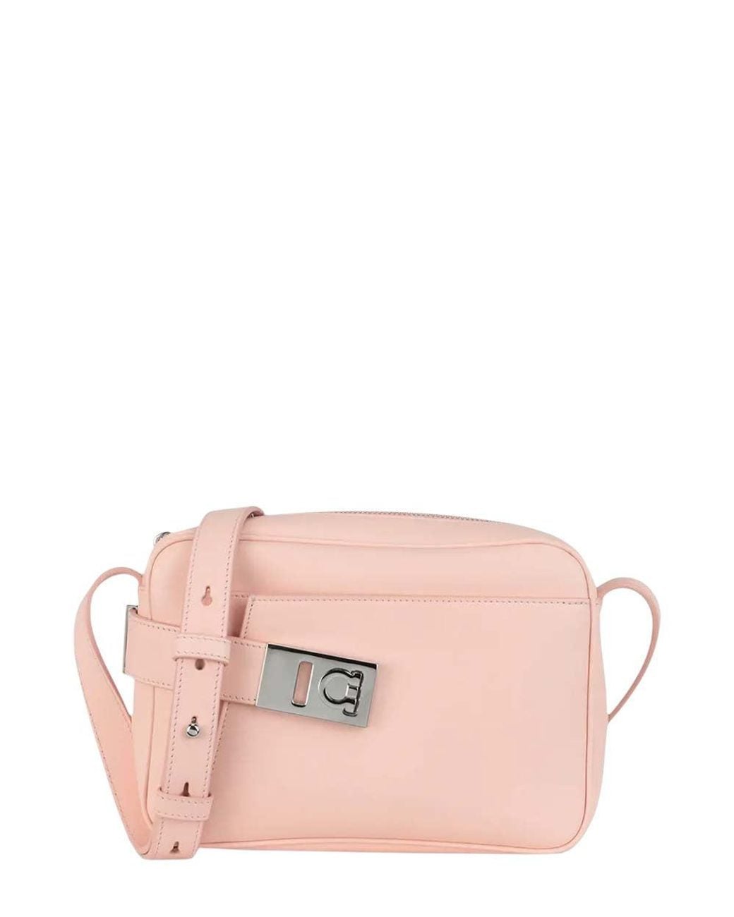 Ferragamo Pink Logo Small Crossbody Bag