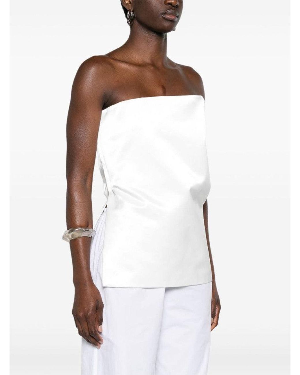 Sportmax White Cotton Top