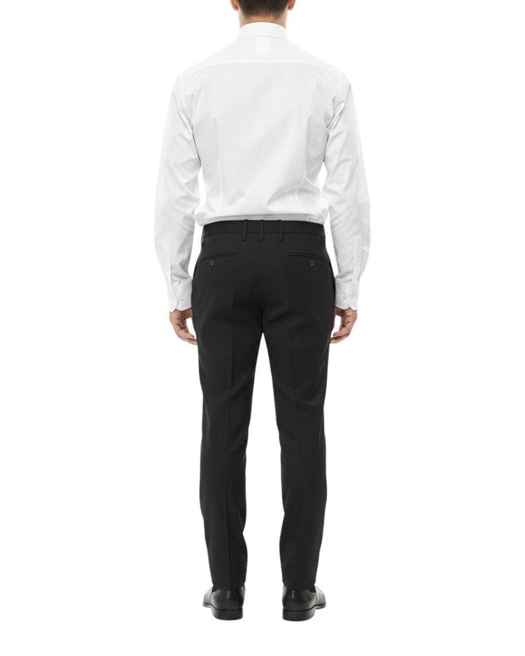 Off-White c/o Virgil Abloh Black Tailored Printed Trousers for men