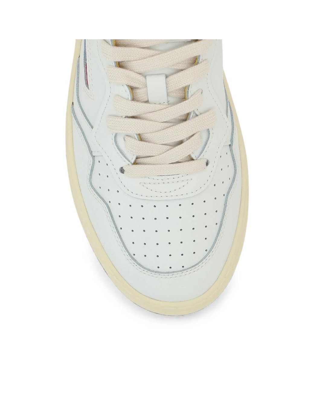 Autry White Medalist Low Sneakers for men
