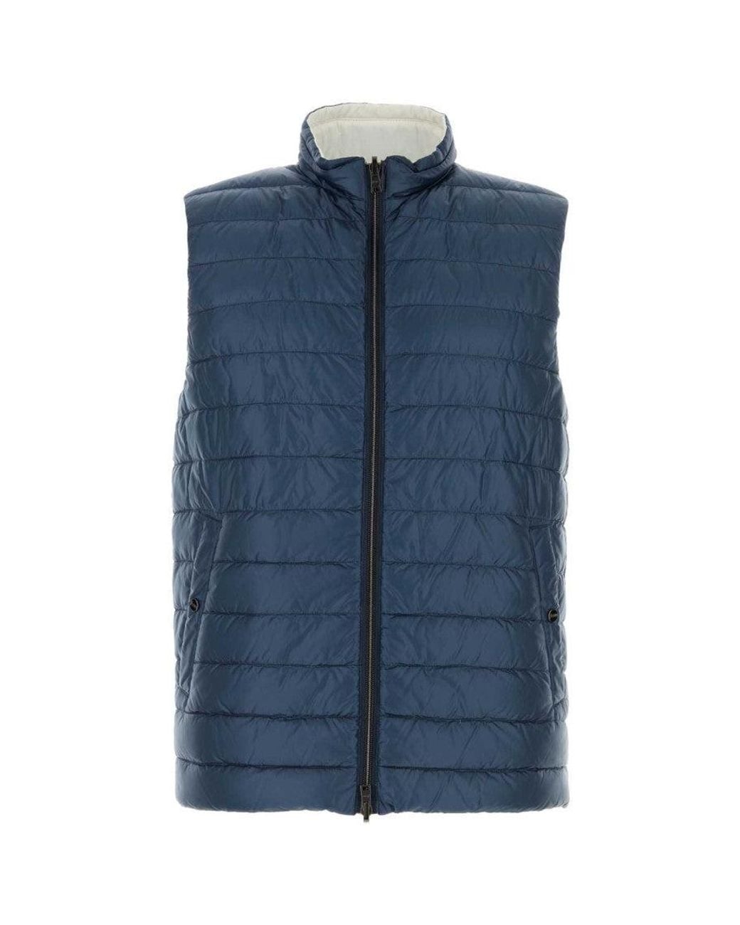 Herno Blue Dark Reversible Jacket for men