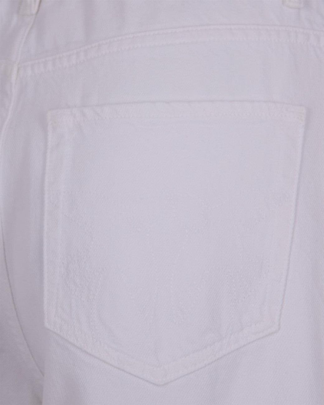 Pinko White Balloon-Fit Five-Pocket Jeans With Zip Closure