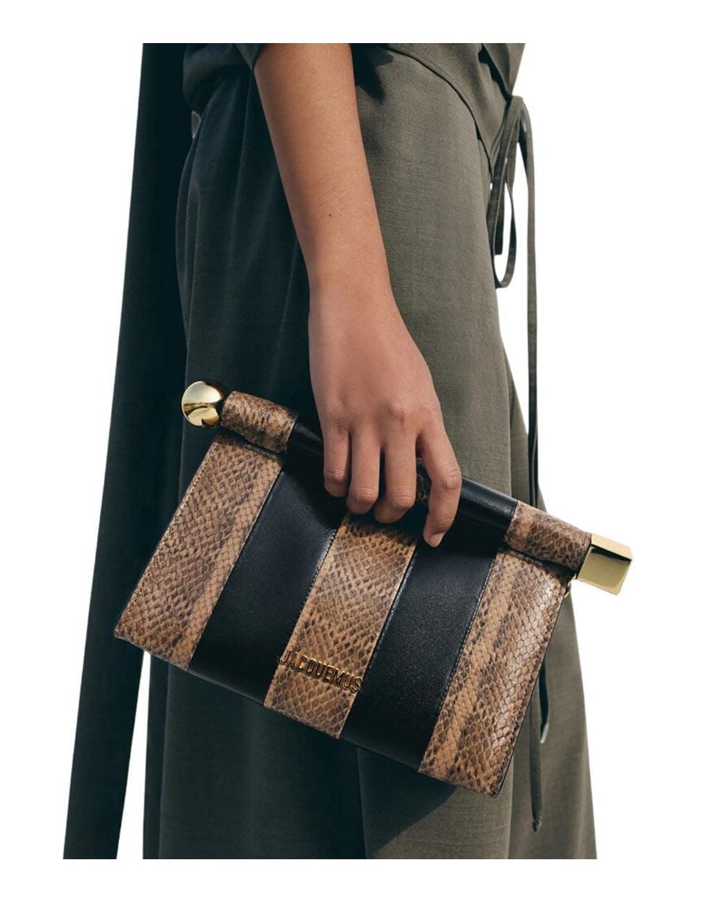 Jacquemus Black The Rond Carre Clutch
