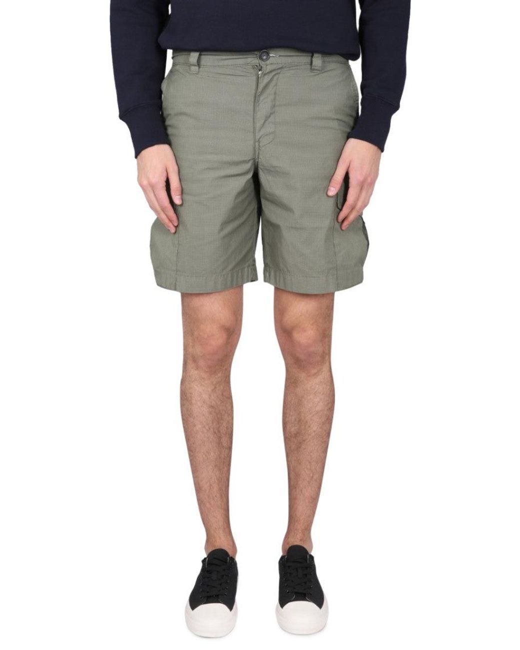 Paul Smith Gray Textured Shorts for men