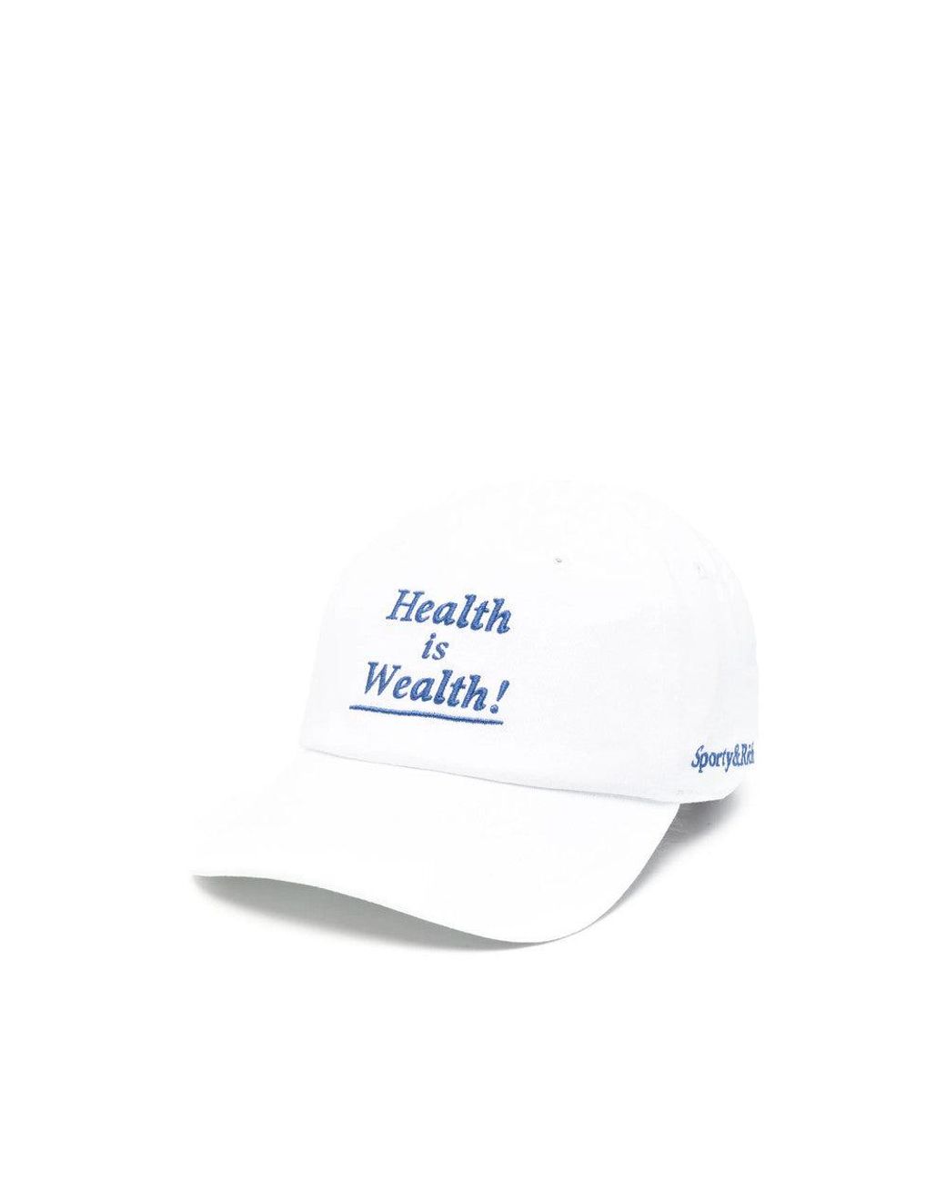Sporty & Rich White Solid Baseball Cap