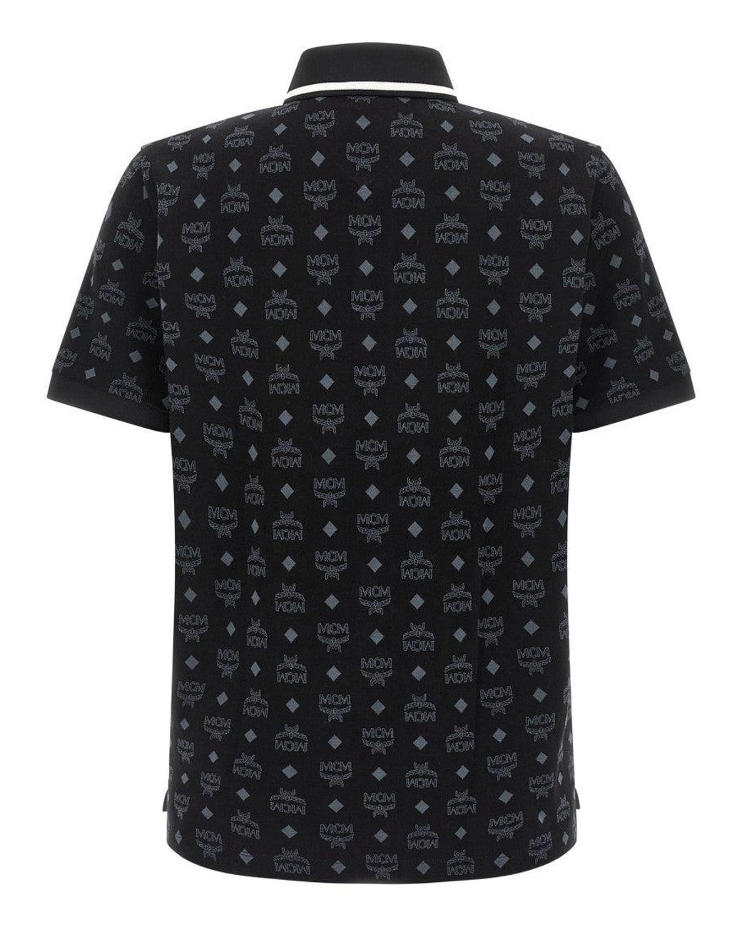 MCM Black Press Polo Shirt for men