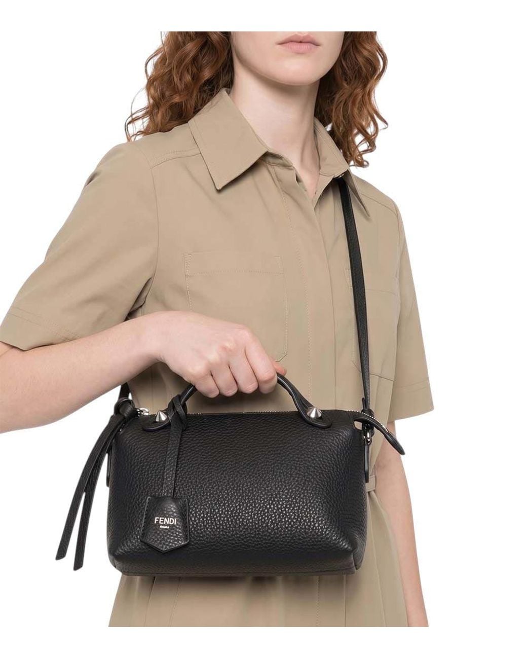 Fendi Black By The Way Soft Mini Duffle Bag