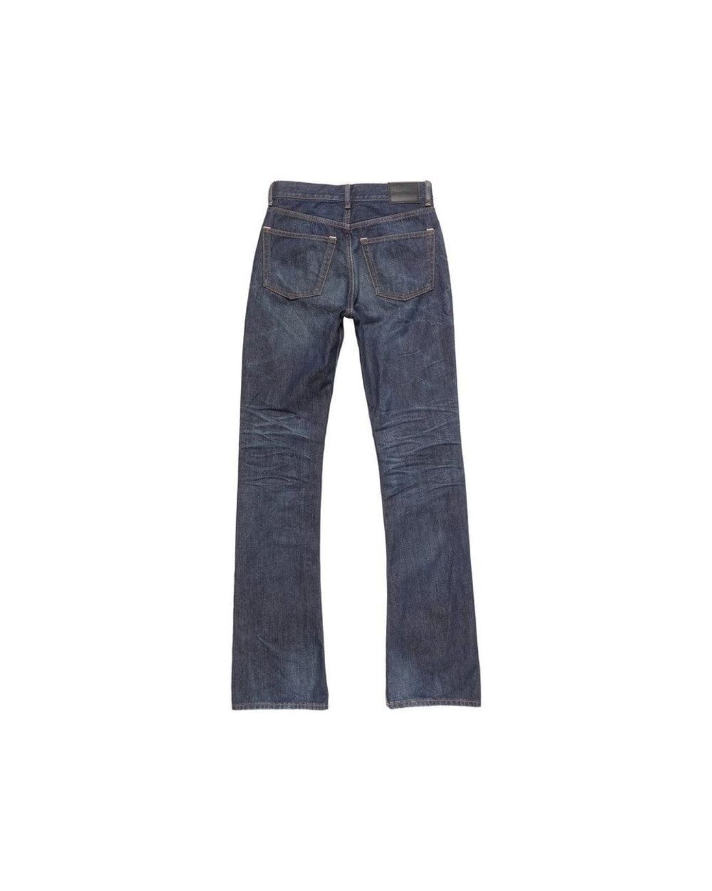 Acne Blue Slim Mid Rise Jeans