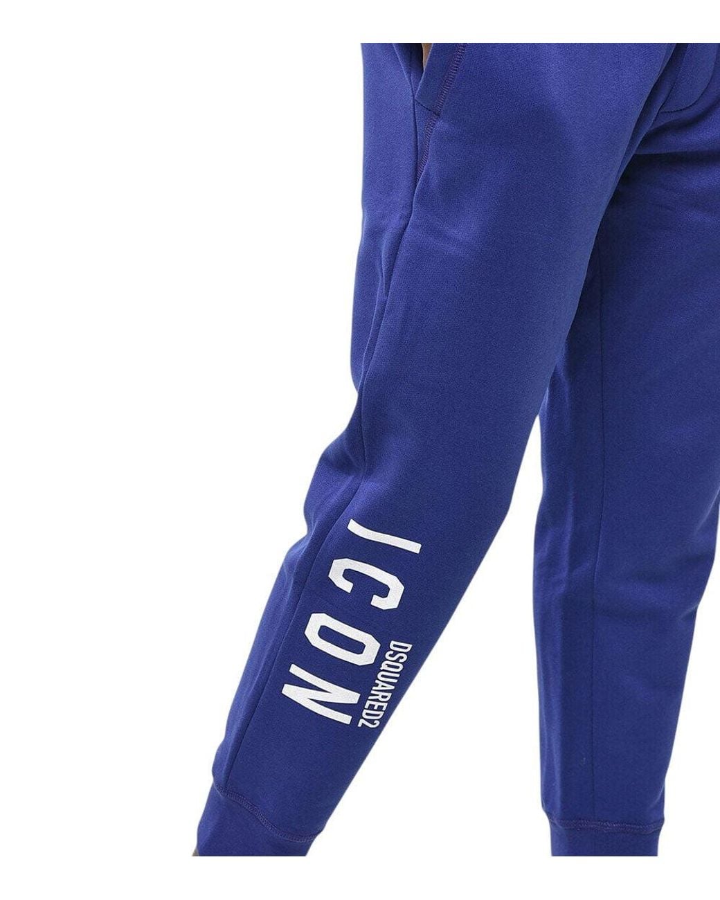 DSquared² Blue Tapered Logo Joggers for men