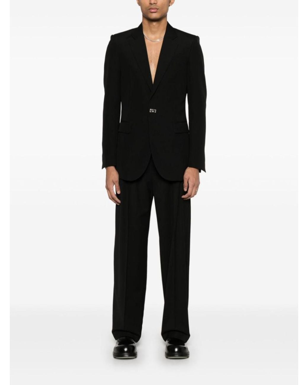 Givenchy Black Single Breasted Jacket Clothing for men