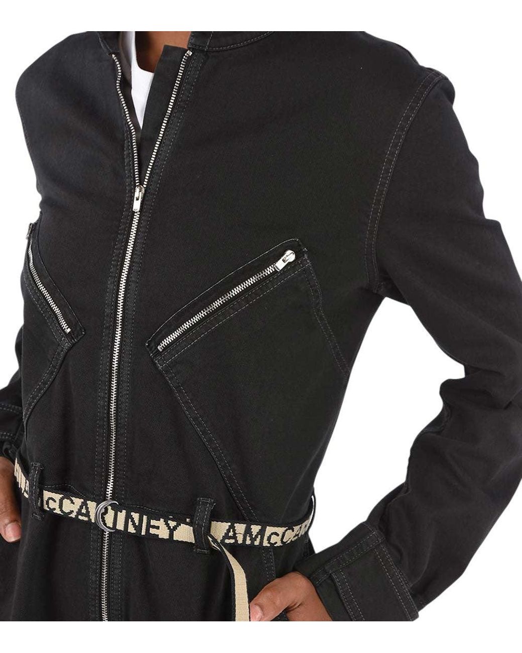 Stella McCartney Black Band Collar Jumpsuit