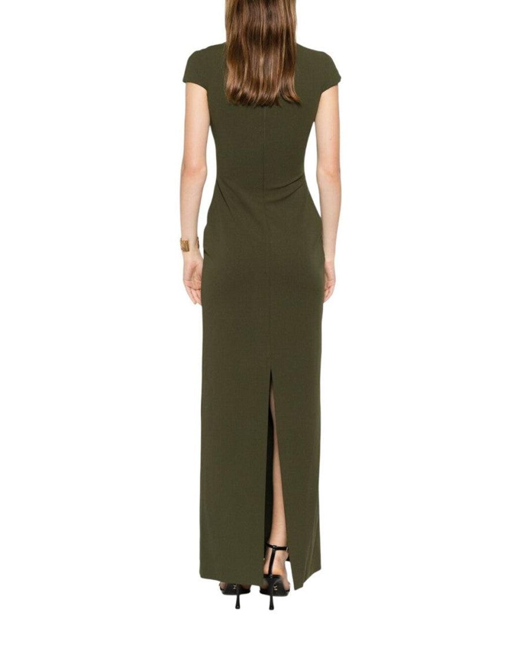 Solace London Green Lang Maxi Dress