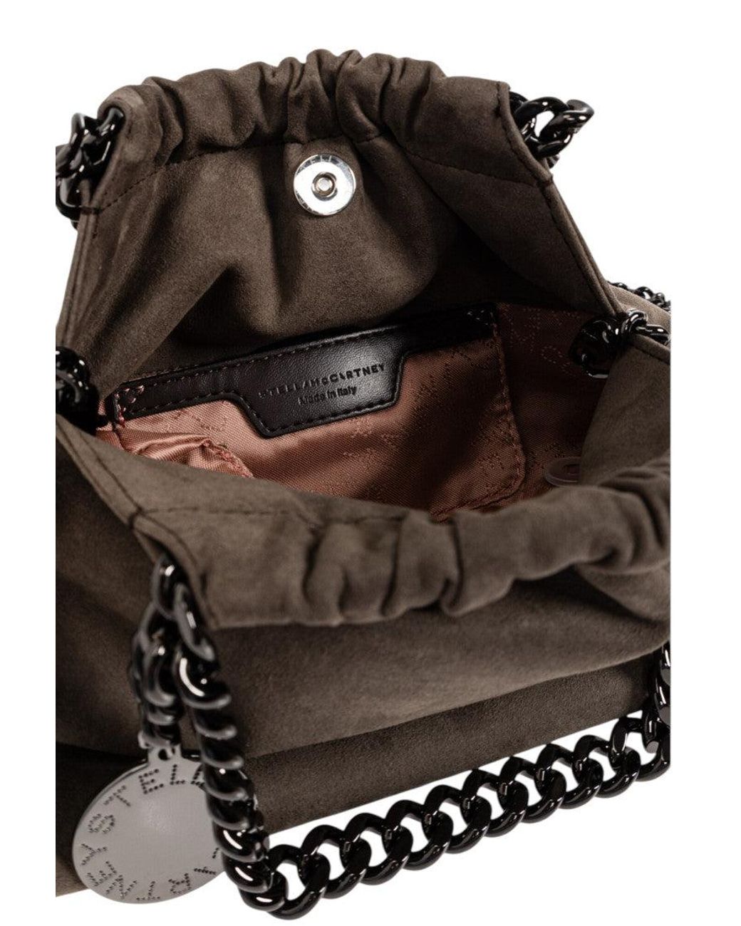 Stella McCartney Brown Taupe Falabella Mini Shoulder Bag