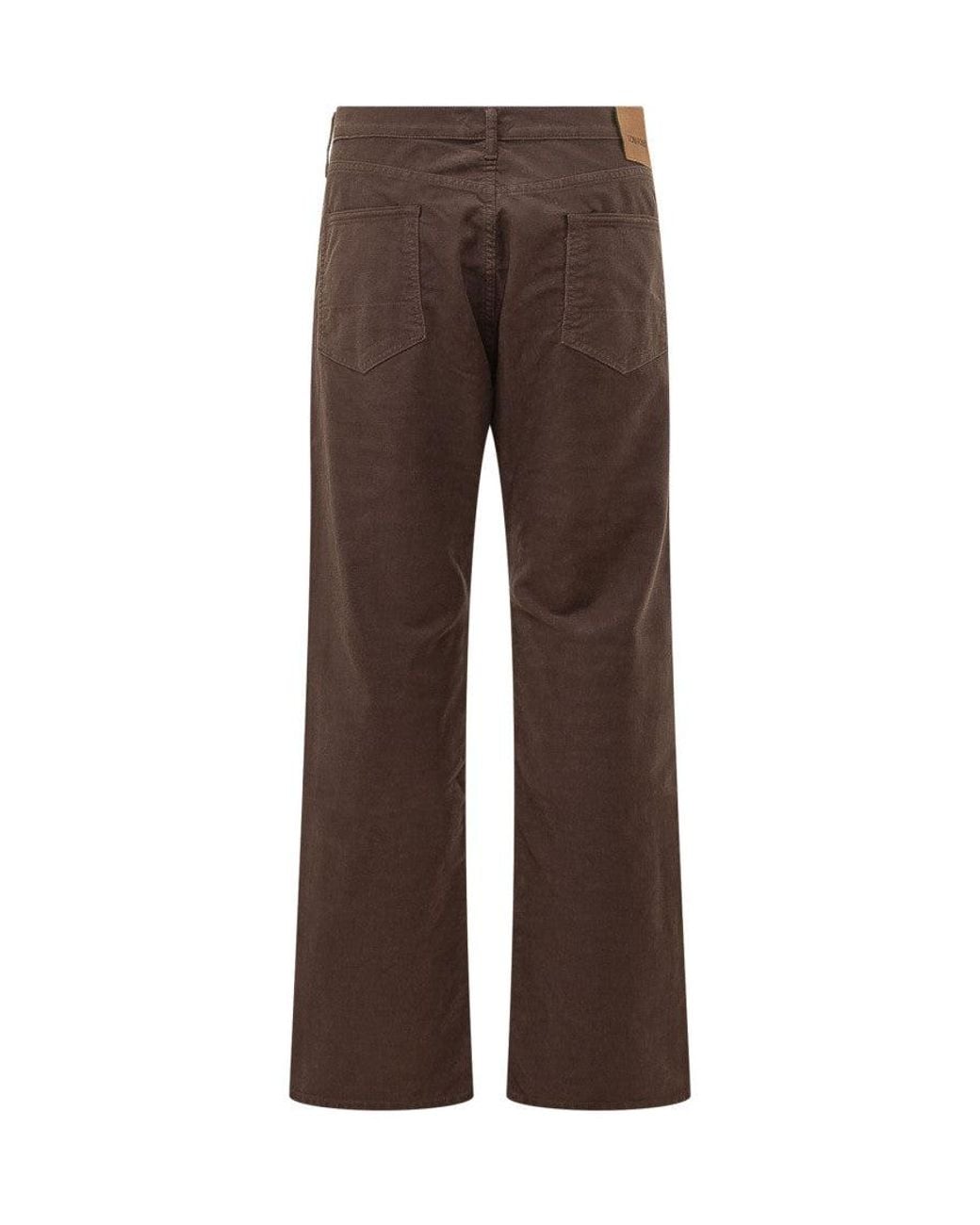 Tom Ford Brown Solid Straight Jeans for men