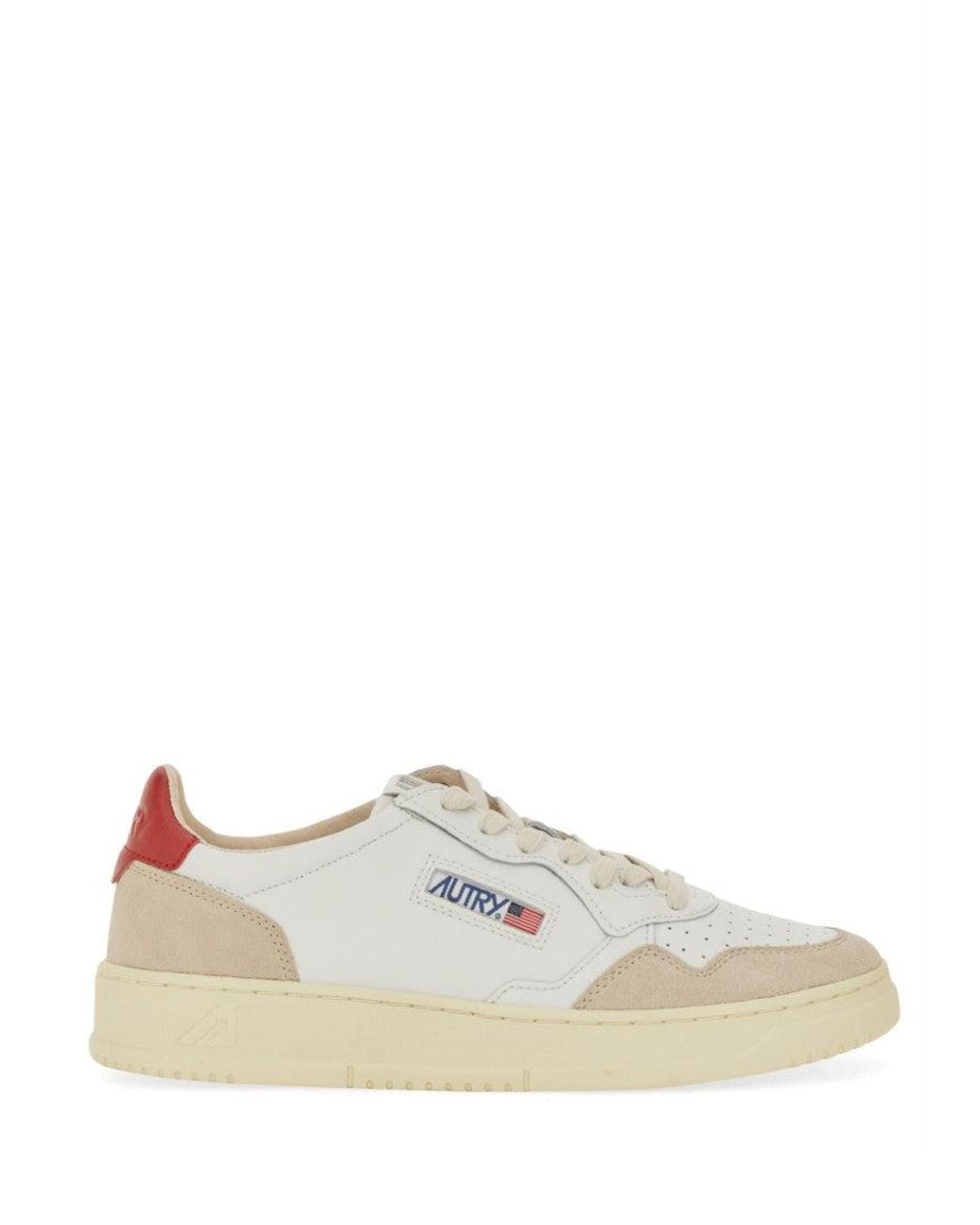 Autry White Color Block Sneakers for men