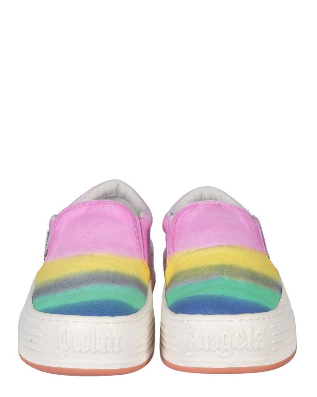 Palm Angels Pink Suede Sneakers for men