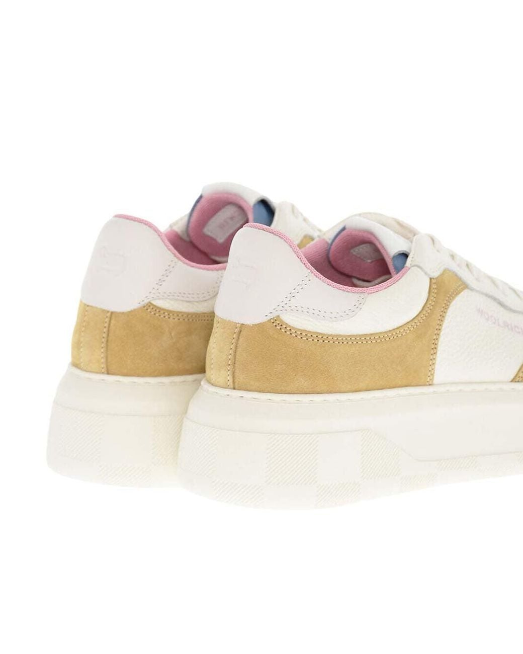 Woolrich White Color Block Sneakers