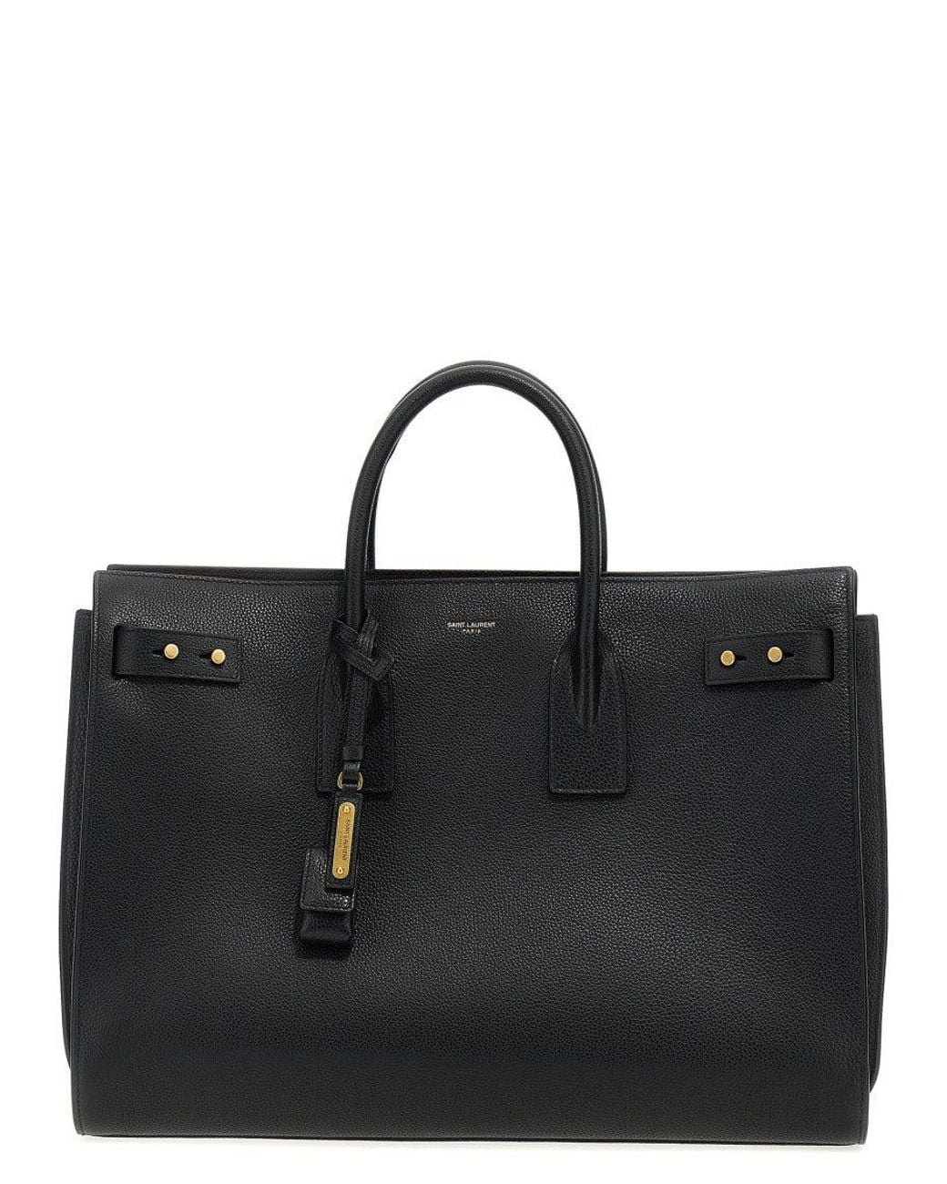 Saint Laurent Black 'Sac De Jour' Tote Bag for men