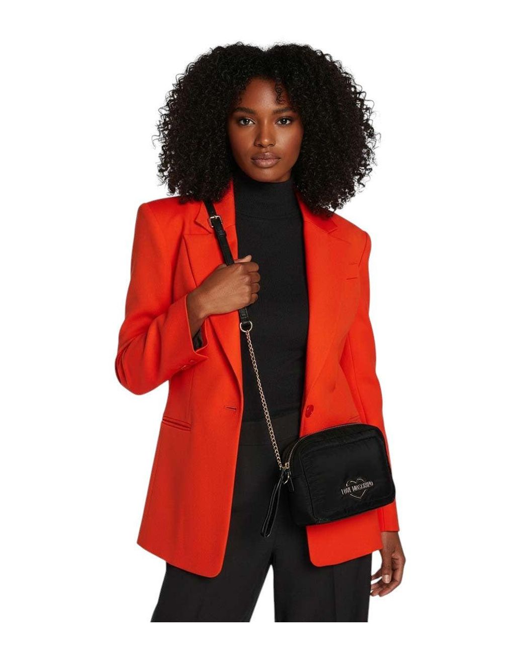 Love Moschino Black Heart Logo Small Crossbody Bag