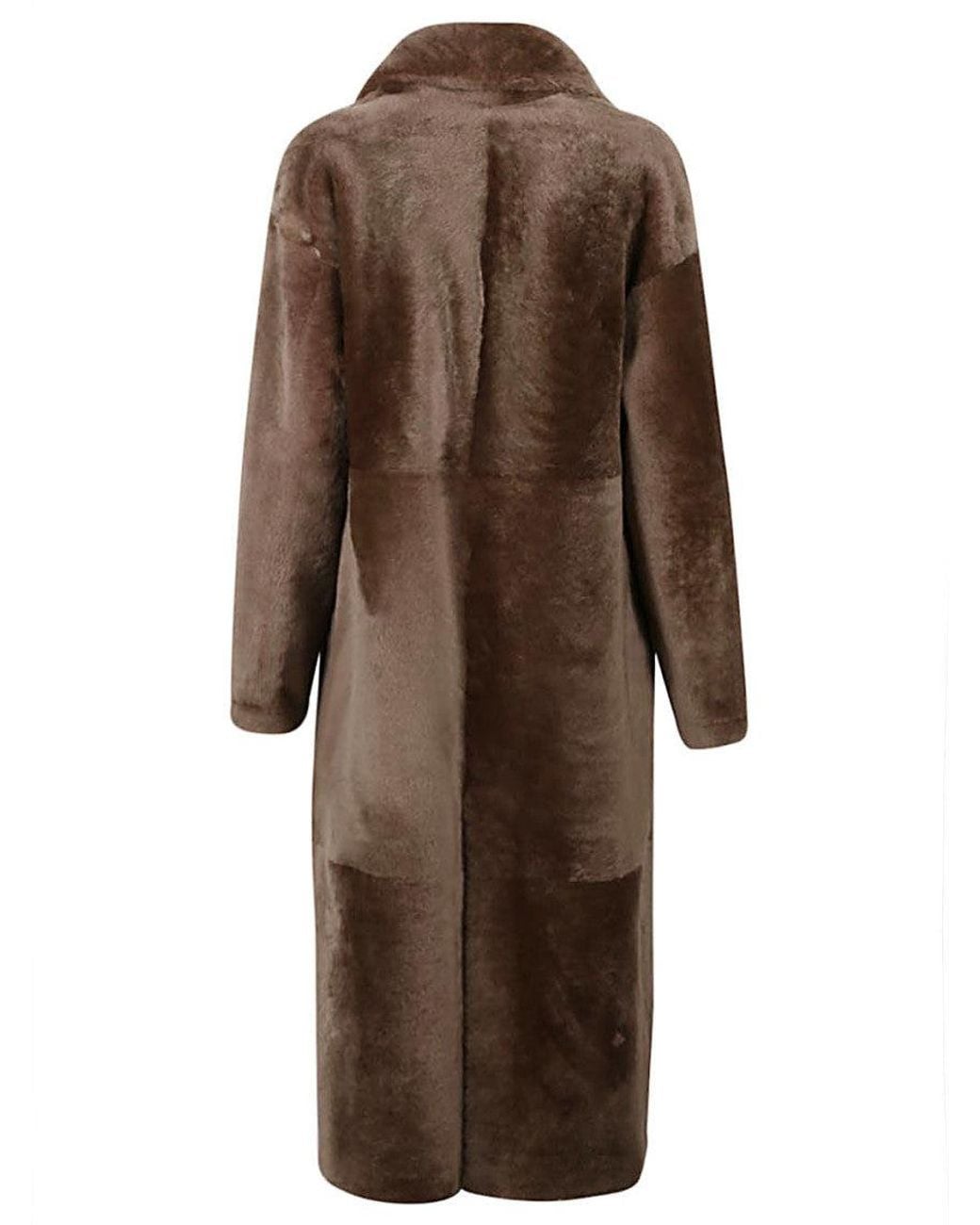 FURLING BY GIANI Brown Long Coat
