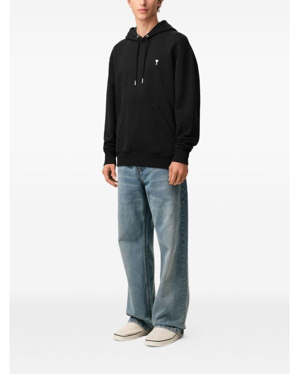 AMI Black Hoodies for men