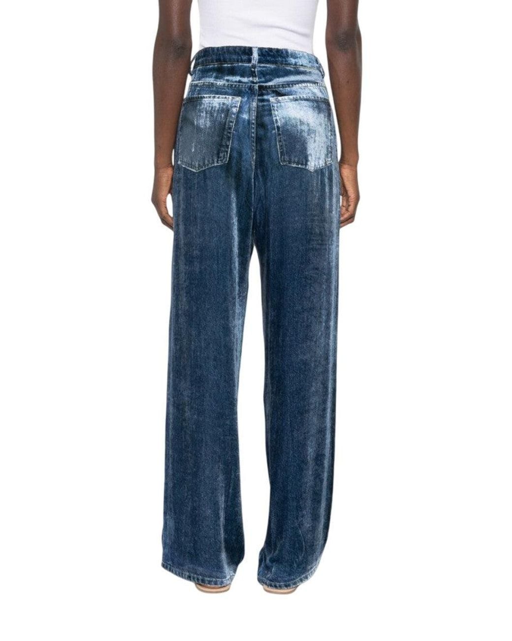 Pierre Louis Mascia Blue Straight Flat Front Pants