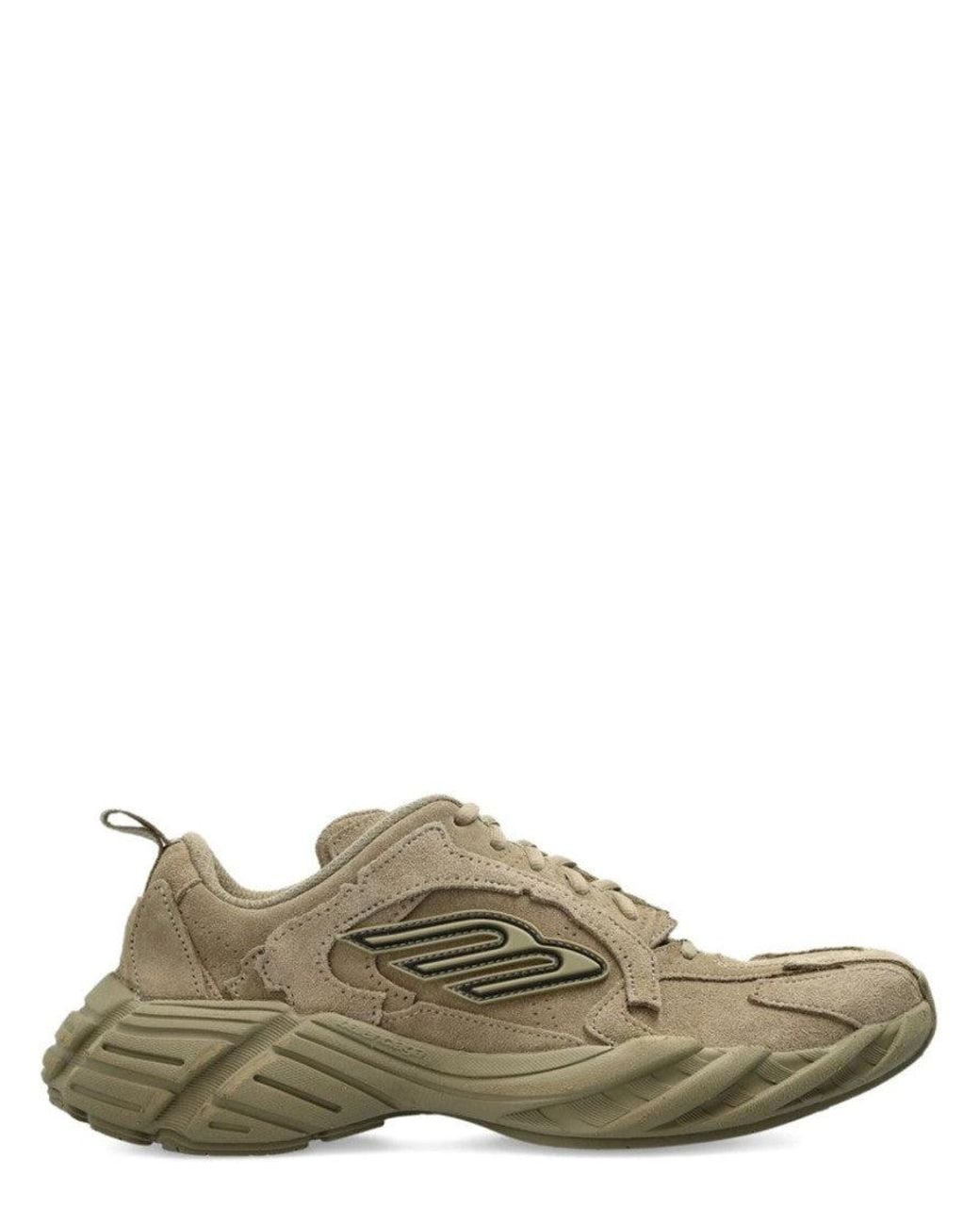 Balenciaga Green Solid Monday Sneakers