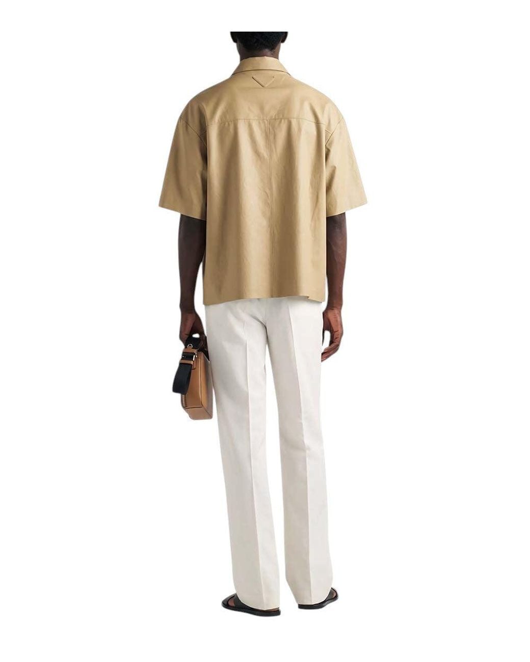 Prada Natural Leather Shirt for men