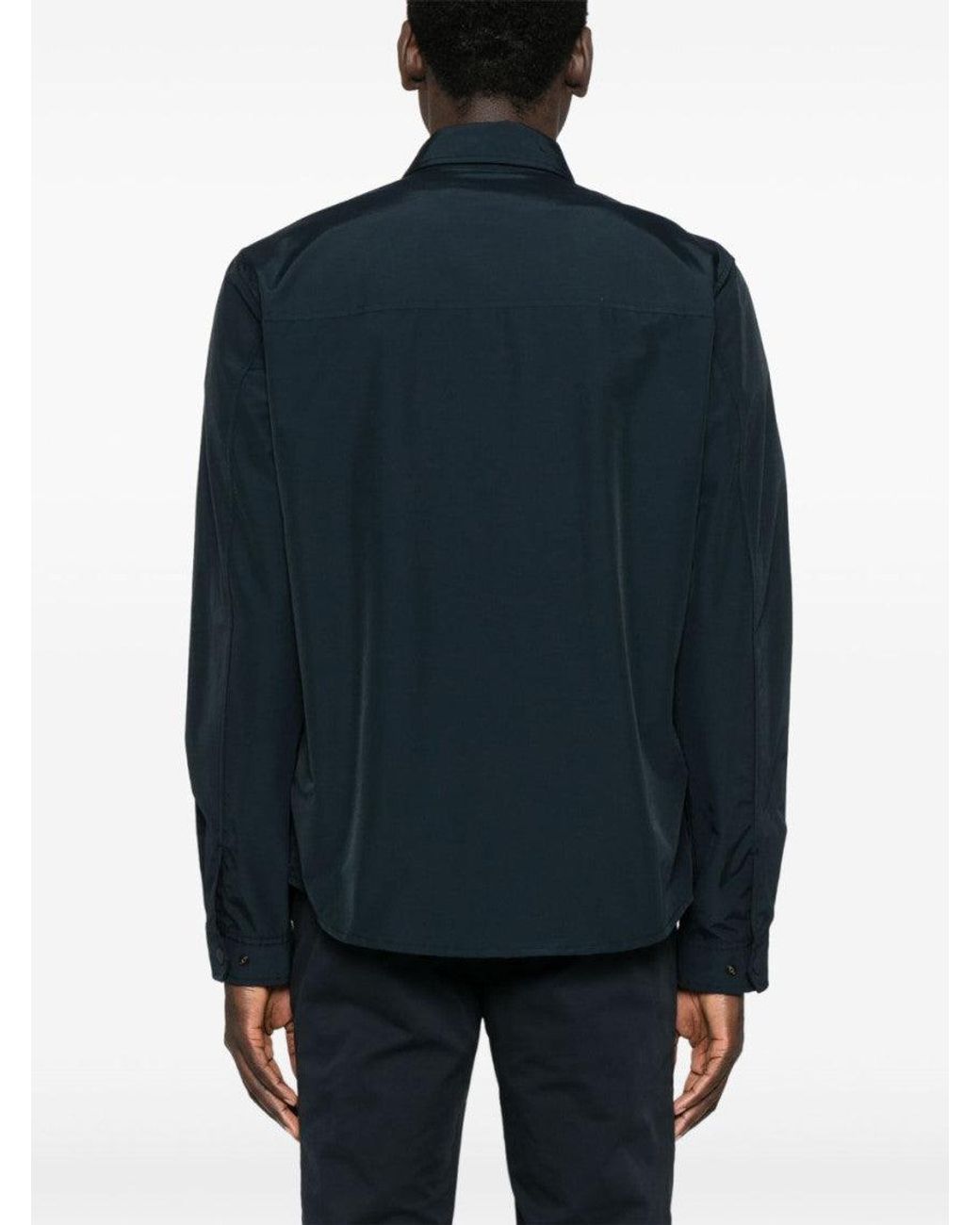 Woolrich Blue Long Sleeve Shirt for men