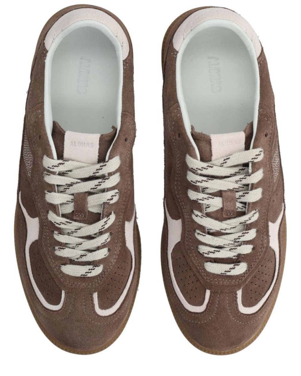 Alohas Brown Lace-Up Sneakers