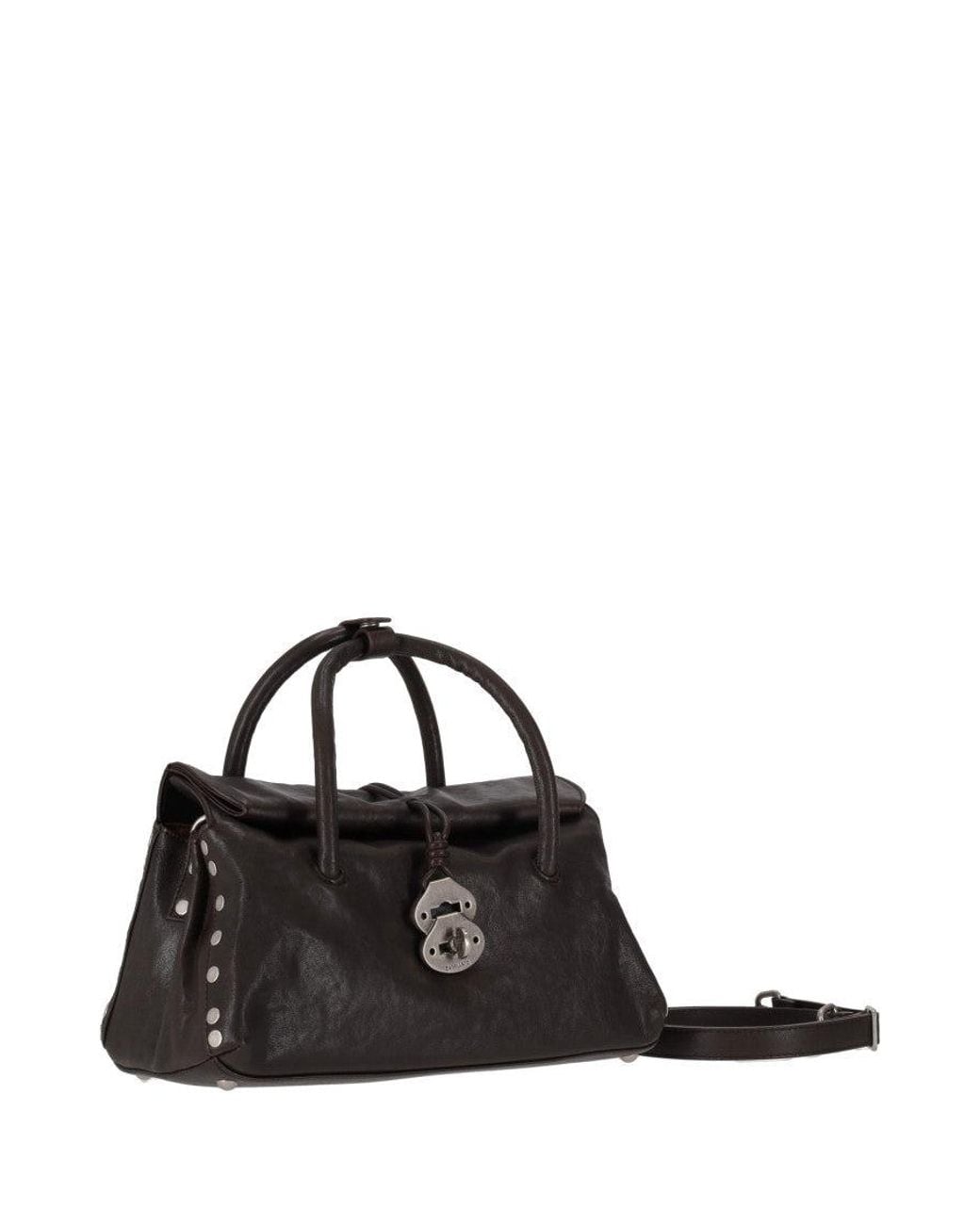 Zanellato Black Dark Dotta Satchel