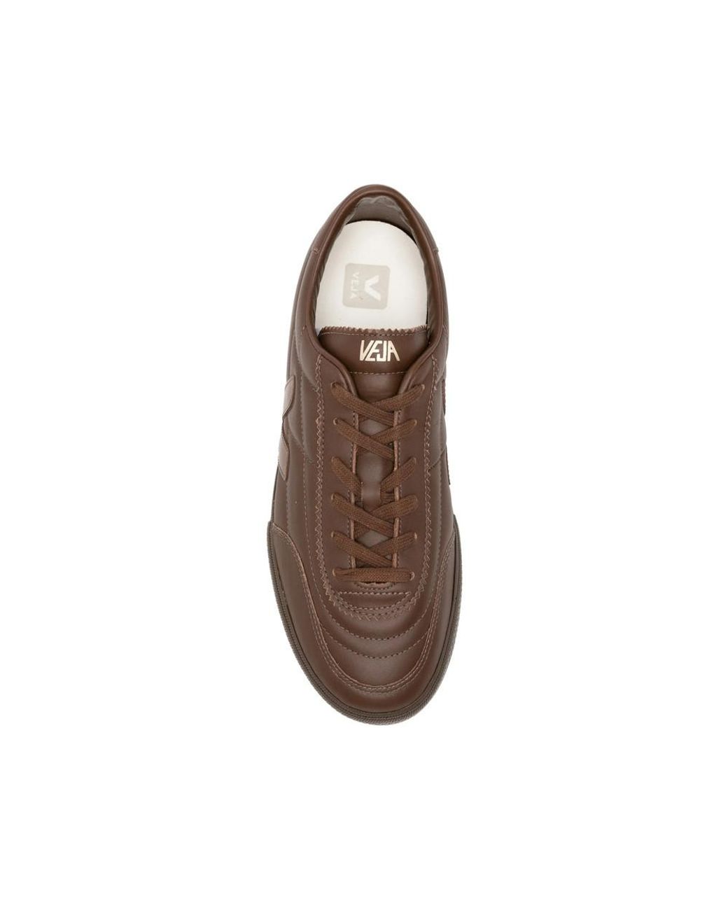 Veja Brown Logo Classic Sneakers for men