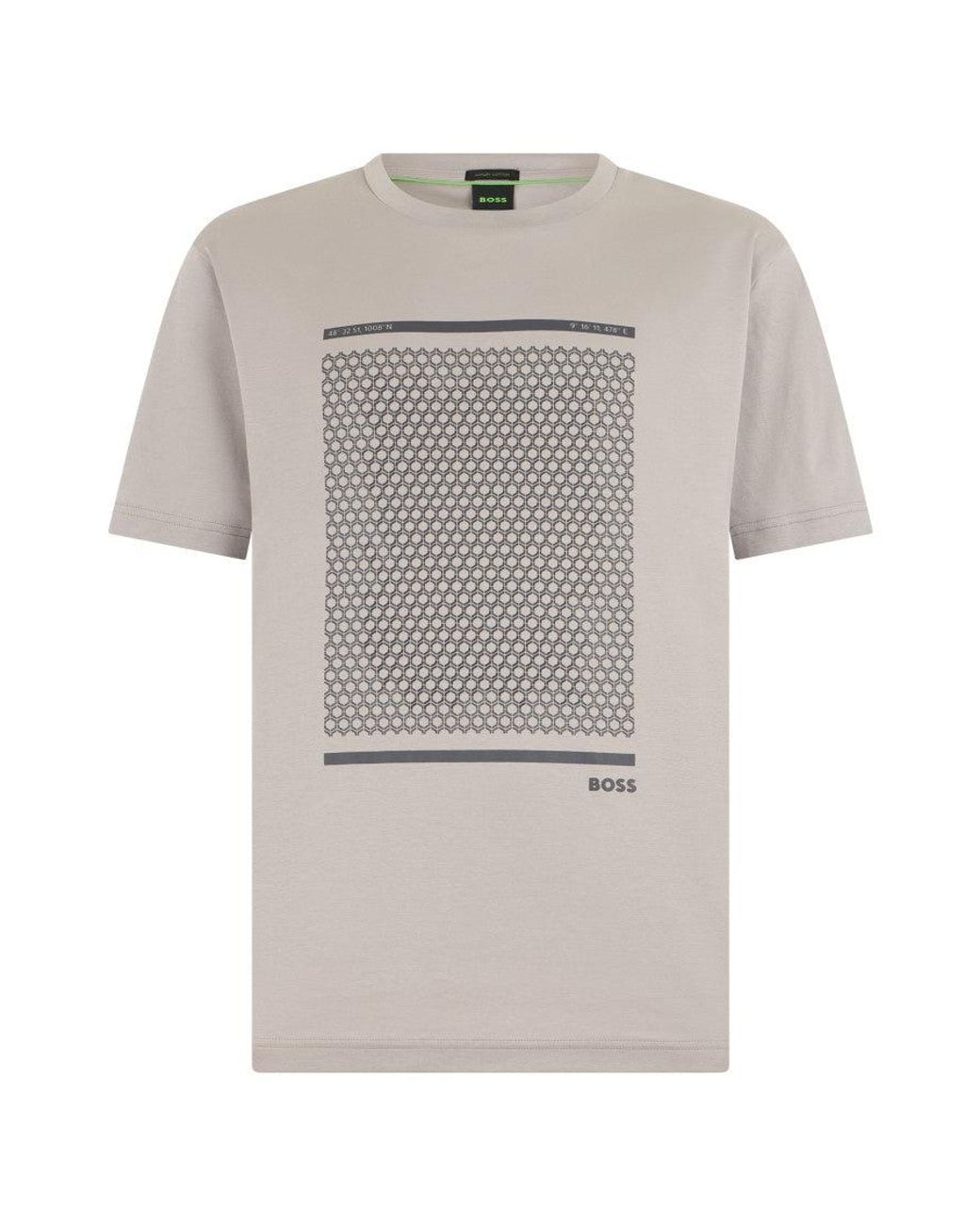 Boss Gray Crew Neck T-Shirt for men