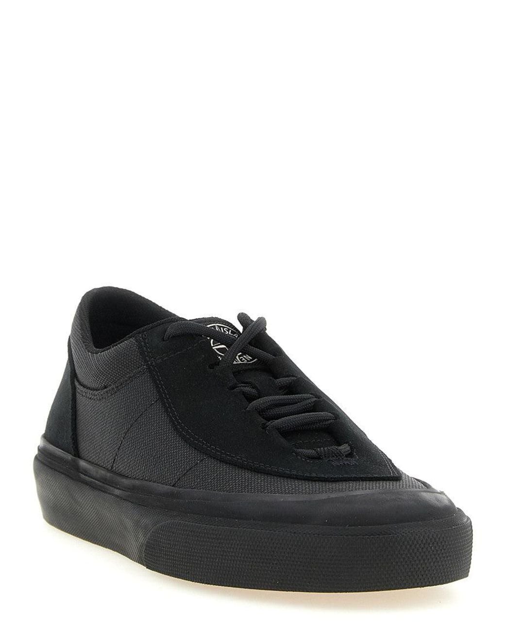 Stone Island Black Lace-Up Sneakers for men