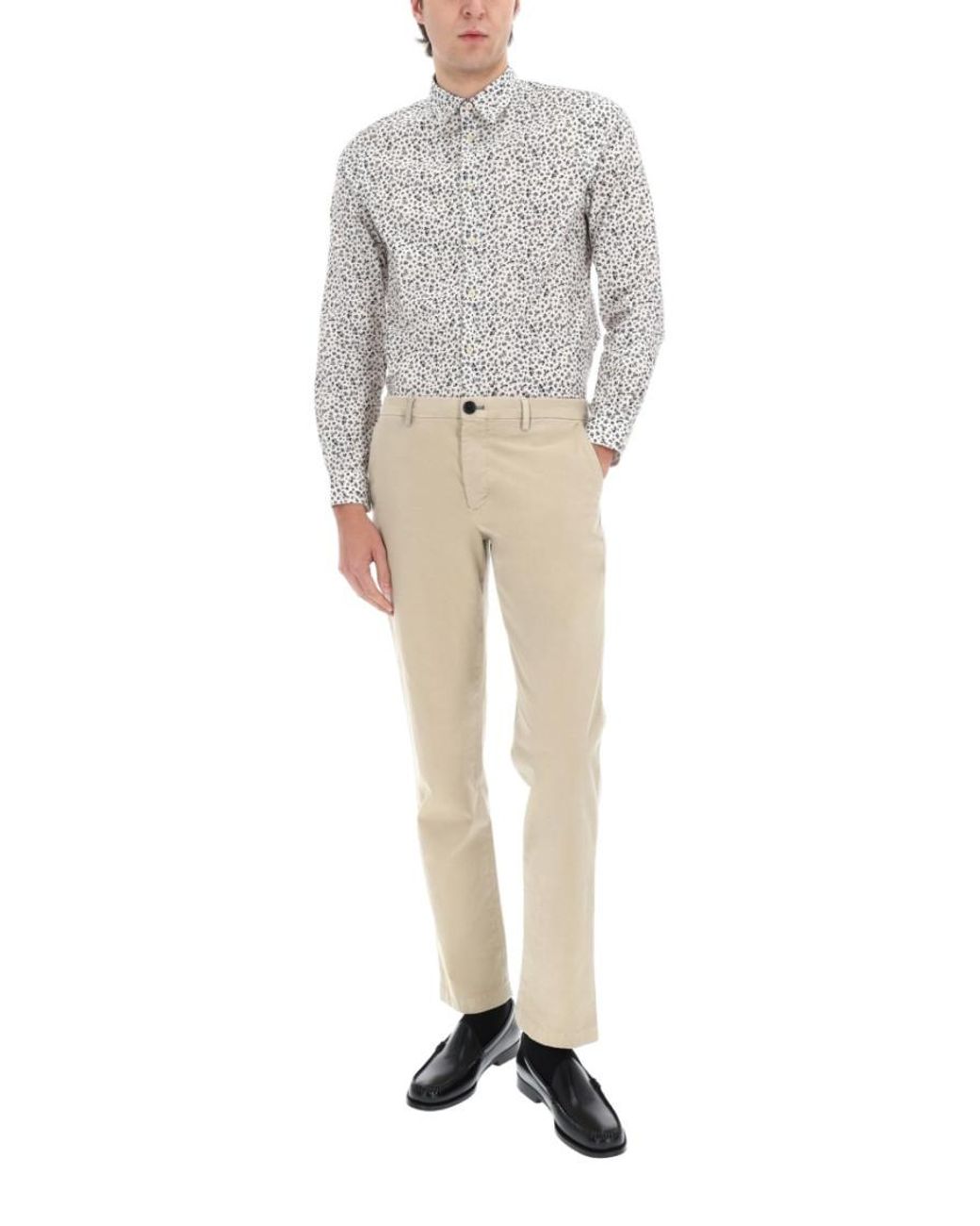 Paul Smith Gray Regular Printed Shirt for men
