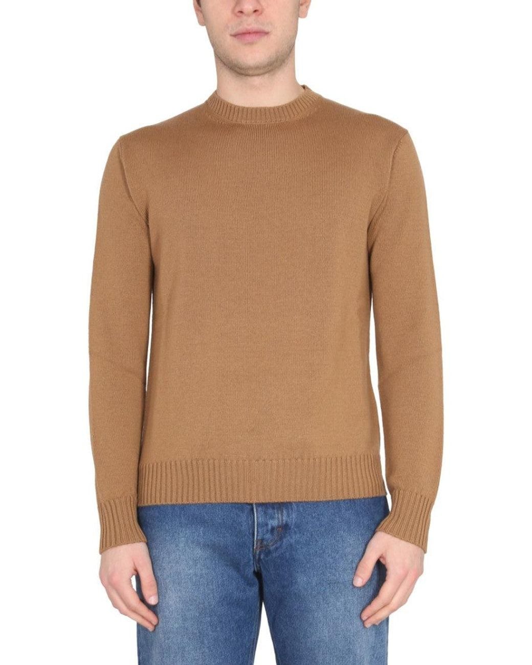 Ballantyne Blue Crew Neck Sweater for men