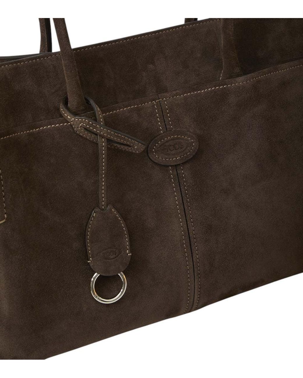 Tod's Brown Logo Medium Tote