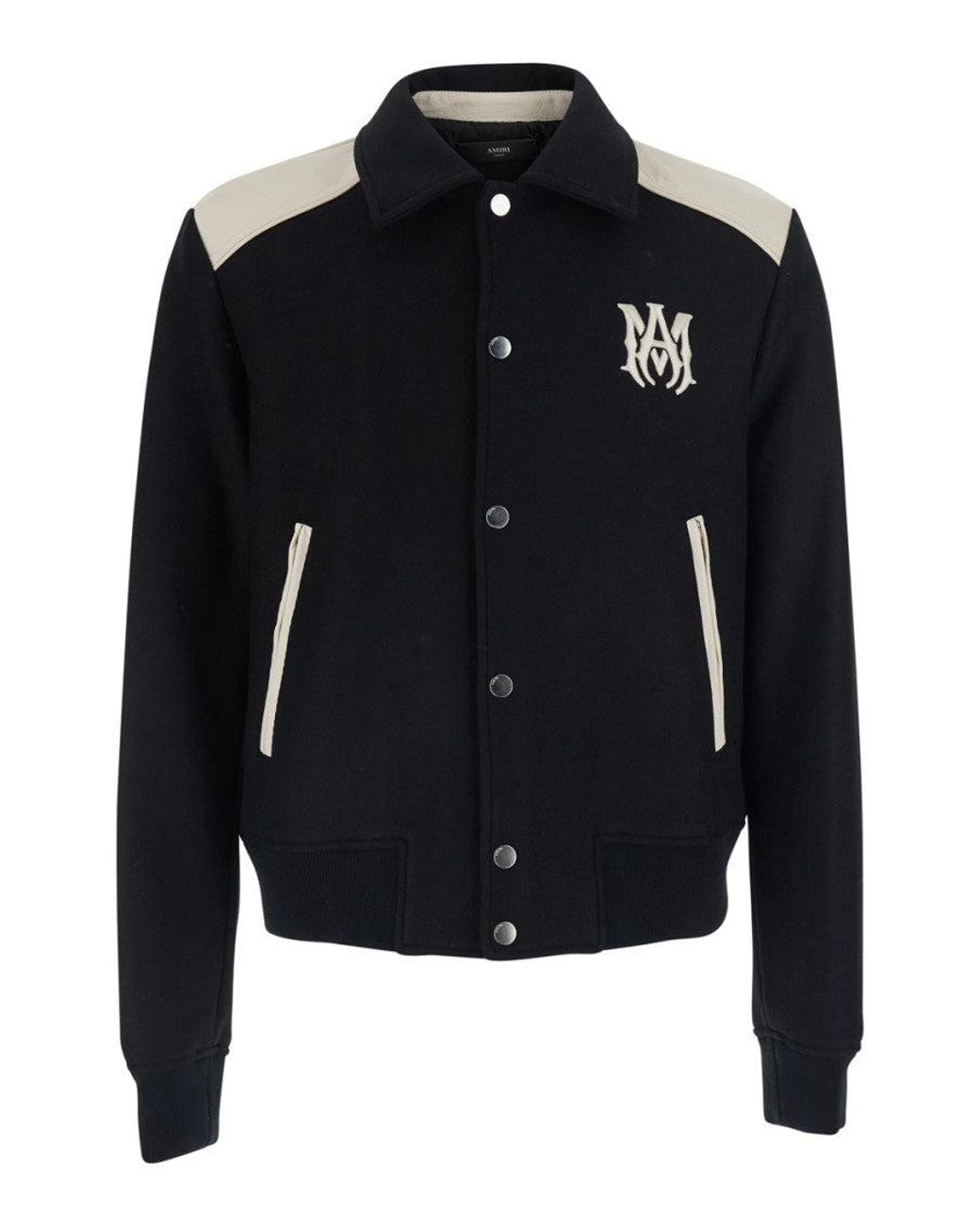 Amiri Black Regular Varsity Jacket for men