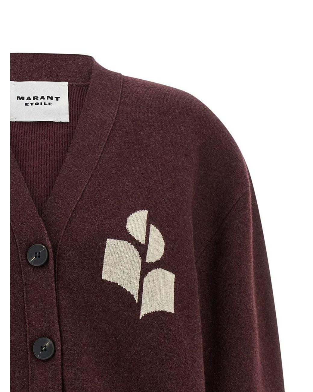 Isabel Marant Purple 'Norton' Cardigan