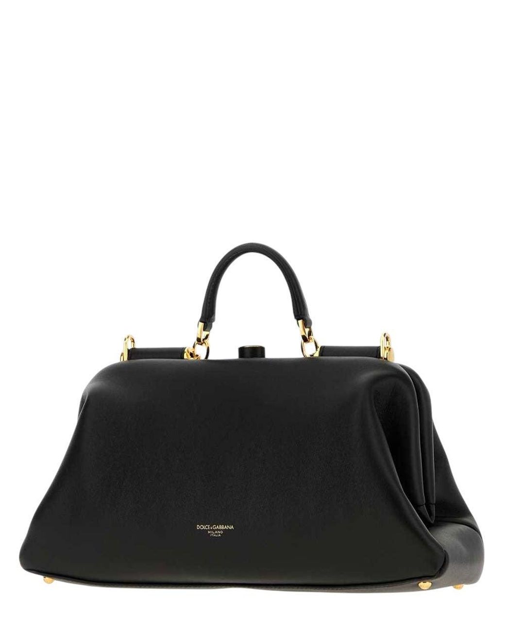 Dolce & Gabbana Black Grandma Large Satchel