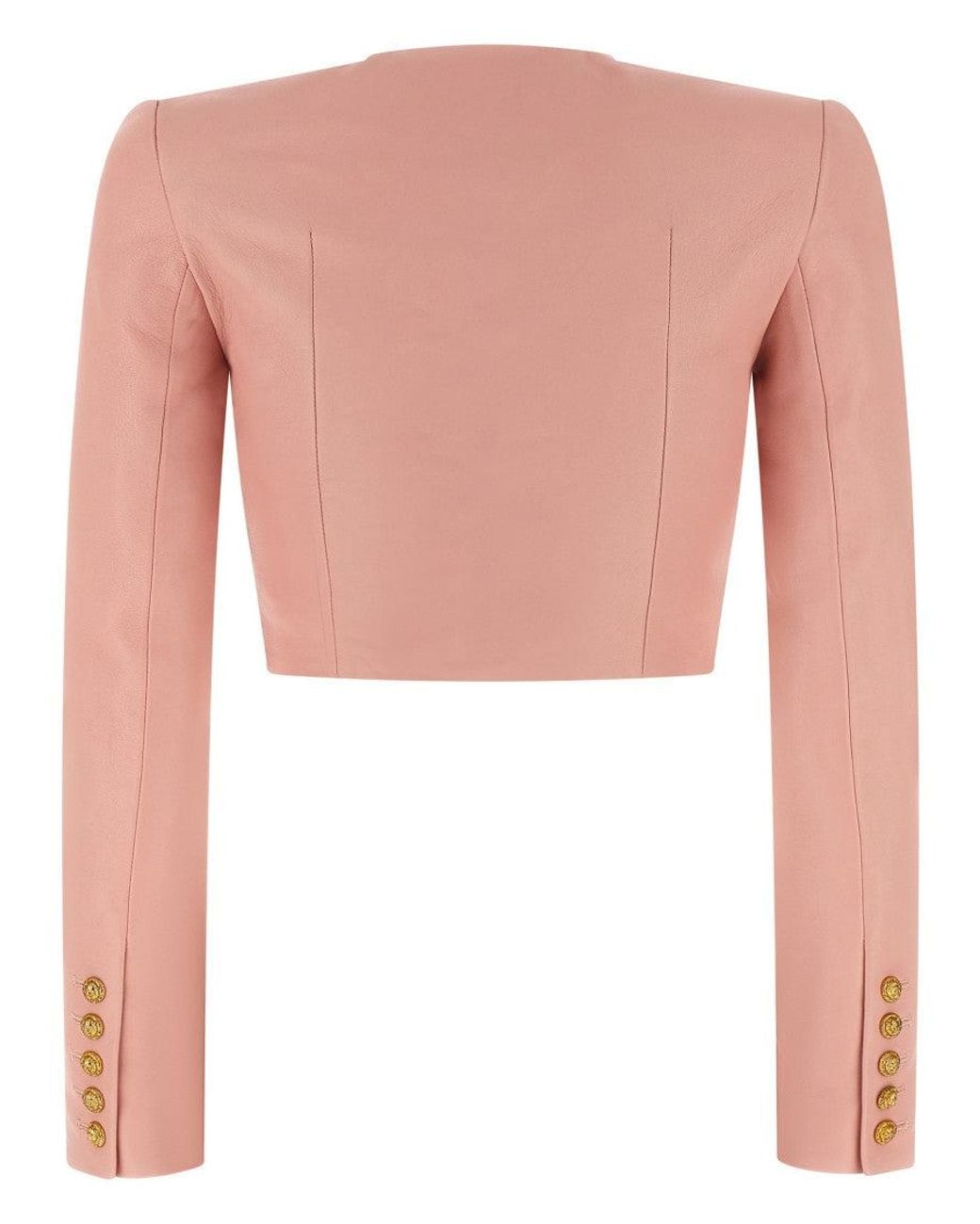 Balmain Pink Round Neck Jacket