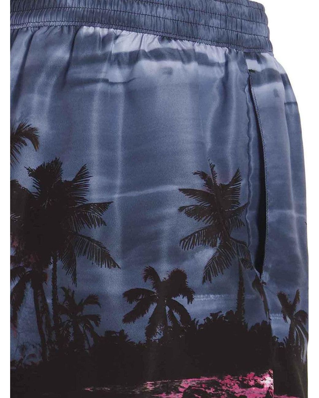 DSquared² Multicolor Logo Print Swimming Trunks for men