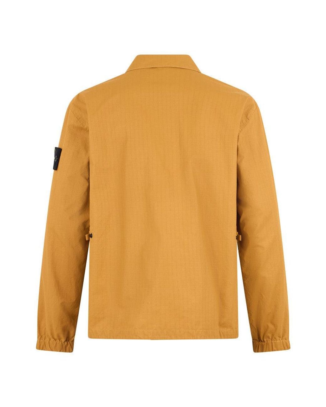 Stone Island Yellow Relaxed Overshirt for men