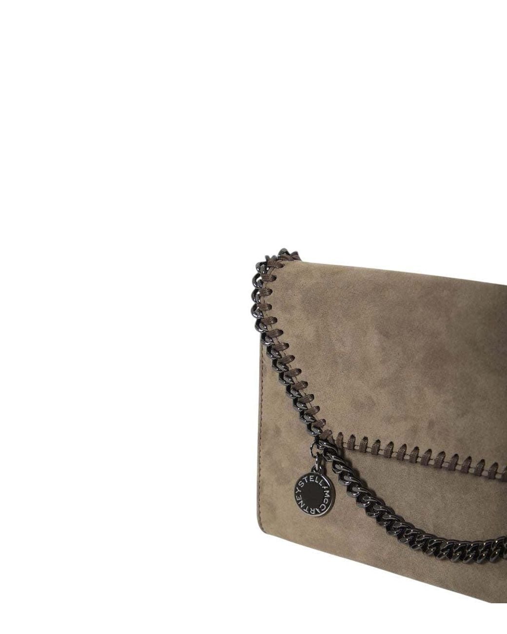 Stella McCartney Gray Taupe Falabella Small Crossbody Bag