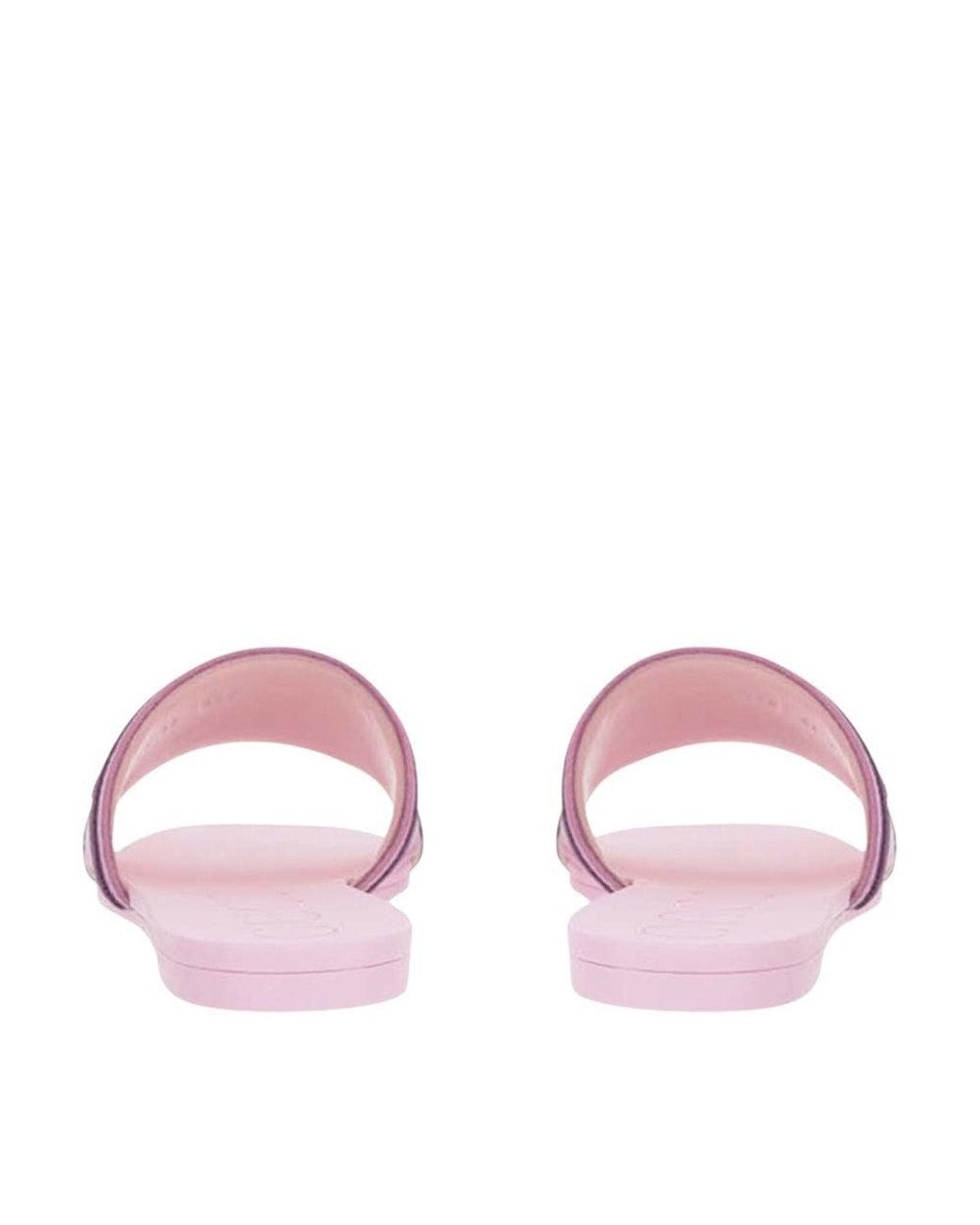 Gucci Purple Logo Gg Sandals