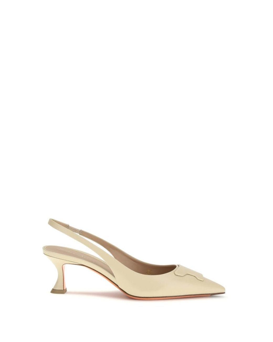 Santoni Natural Slingback Taylor Pumps